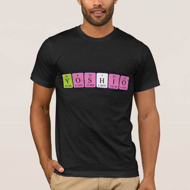 Yoshio periodic table name shirt (Front)
