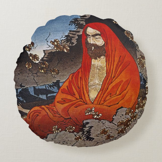 Yoshitoshi: Holy Man Round Pillow (Front)