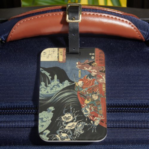 Yoshitsune vs the Taira Ghosts Japanese Ukiyo_e Luggage Tag
