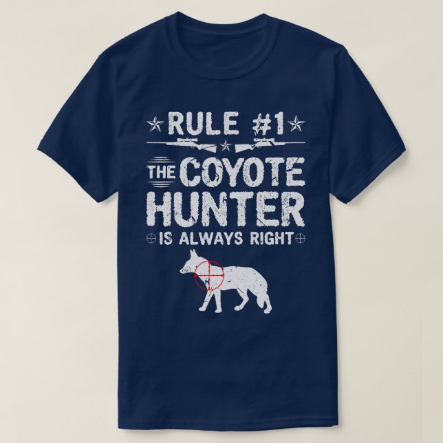 Yote Hunting for Coyote Hunters T-Shirt (Design Front)