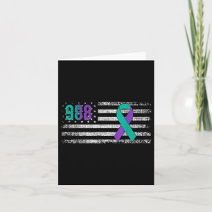 You 988 Suicide Prevention Awareness Ribbon Card