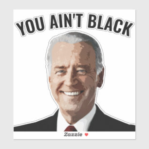 YOU AIN'T BLACK JOE BIDEN DIE CUT DECAL STICKERS