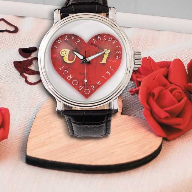 You and I - alphabet game on a red heart Watch (Creator Uploaded)