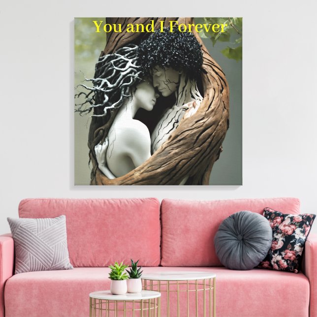 You and I Forever Canvas Print (Insitu(LivingRoom))