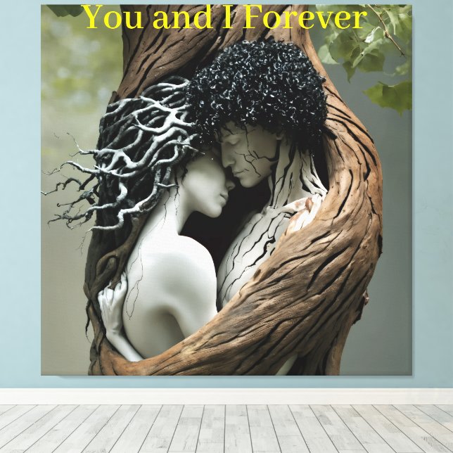 You and I Forever Canvas Print (Insitu(Wood Floor))