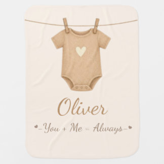 You and Me Always - Personalized Nursery Gift Baby Blanket