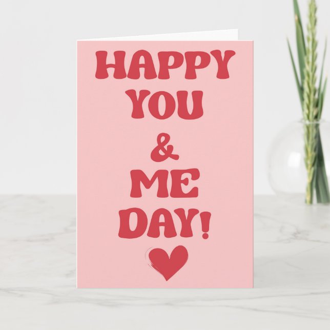 "You And Me" Anniversary Card (Front)