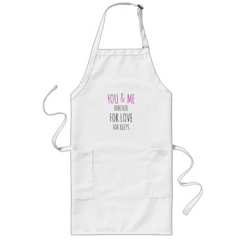 You And Me Forever Wedding Engagement Party Apron