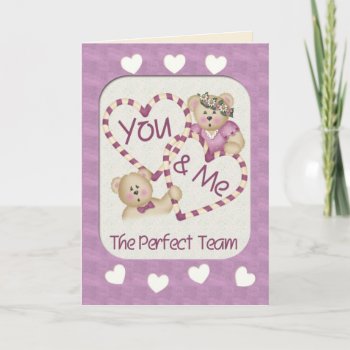 You And Me Holiday Card by RainbowCards at Zazzle