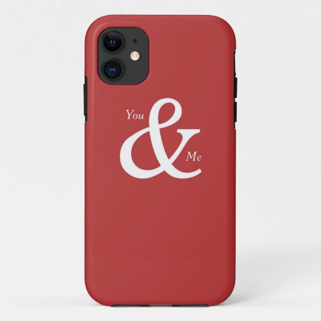 You and Me in Red, Love Case-Mate iPhone Case (Back)