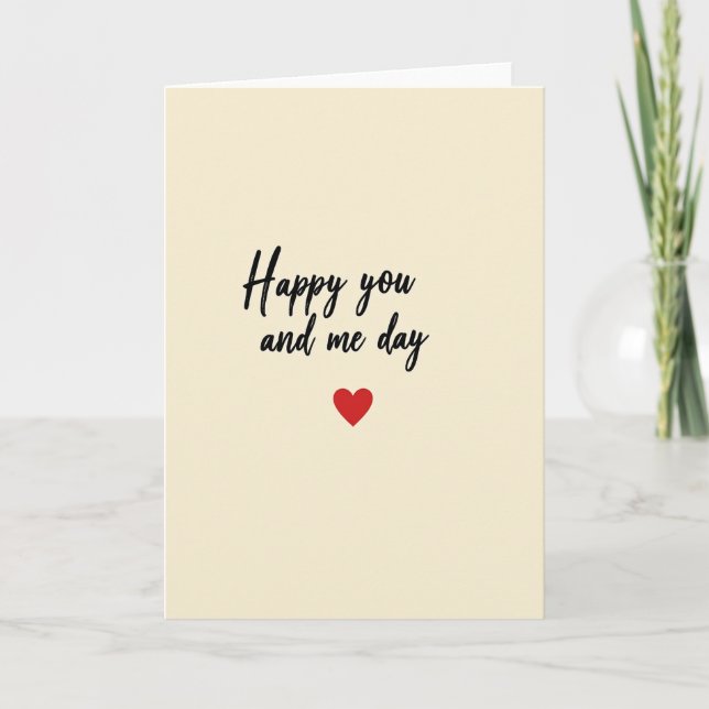 You And Me Love Card (Front)