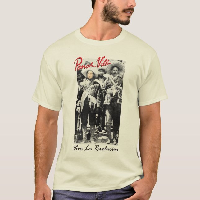 You and Pancho Villa Customizable w/ your Photo T-Shirt (Front)