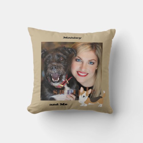 You and Your Pet Pictured Perfectly Throw Pillow