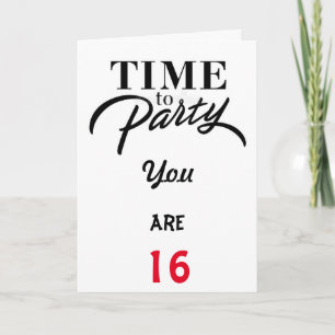 YOU ARE **16** TIME TO "CELEBRATE" ***YOU*** CARD