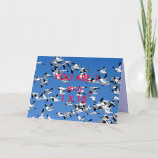 YOU ARE 1 in a MILLION - greeting card
