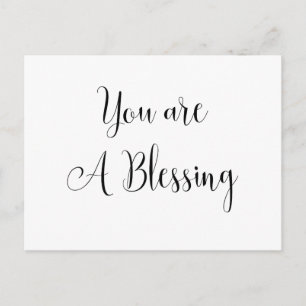 You are a Blessing, Inspiring Message Postcard