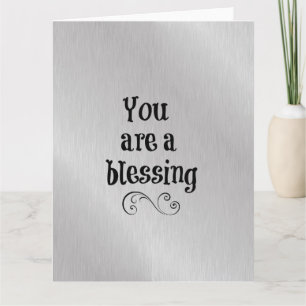 You are a Blessing Letterpress Thank You Card