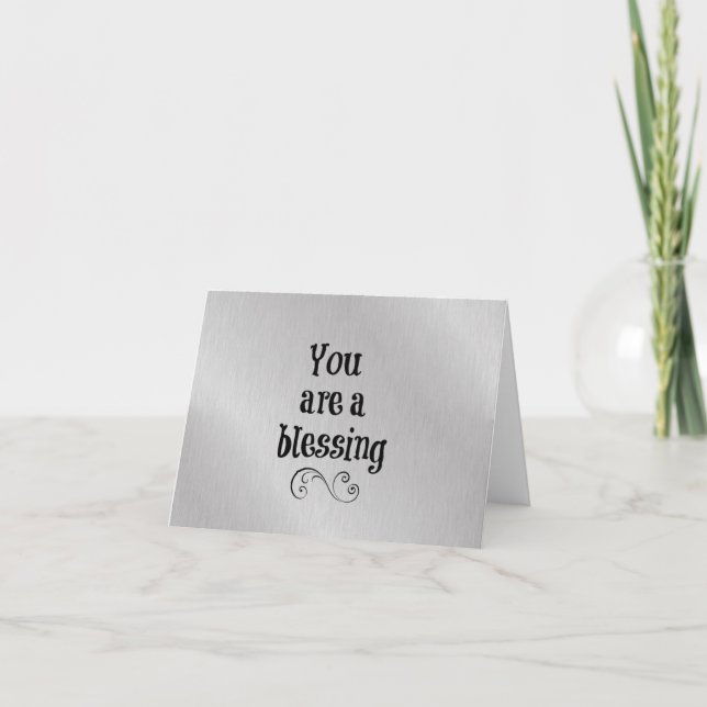 You are a Blessing Thank You Card (Front)