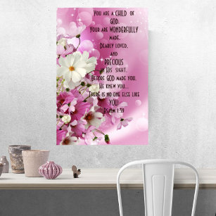 You are a Child of God Christian Scripture Poster