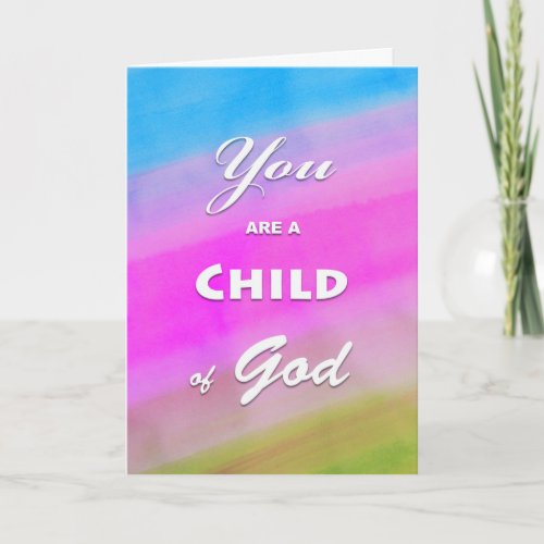 You are a Child of God Prayer for the Homeless Card