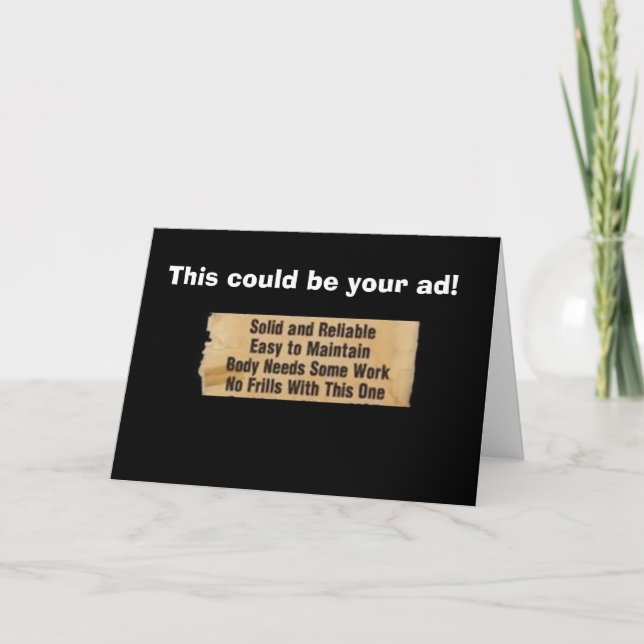 'YOU' ARE A 'CLASSIC' HAPPY 50th BIRTHDAY AD Card (Front)