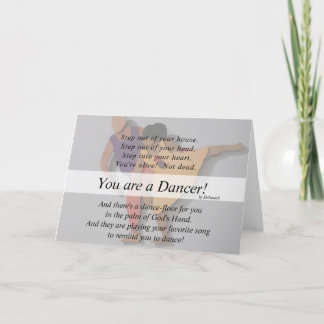 You are a Dancer 2-sided Blank Card white v8.1