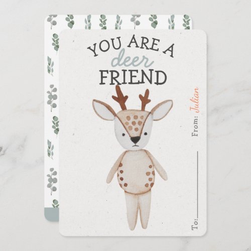 You Are A Deer Friend Valentines Day Classroom