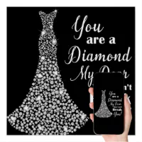Champagne Queen: Diamond Dust™  Wall Art Decor with Fine Diamond