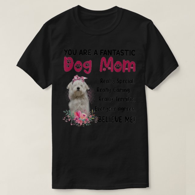 You Are A Fantastic Dog Mom Happy Mother's Day  T-Shirt (Design Front)