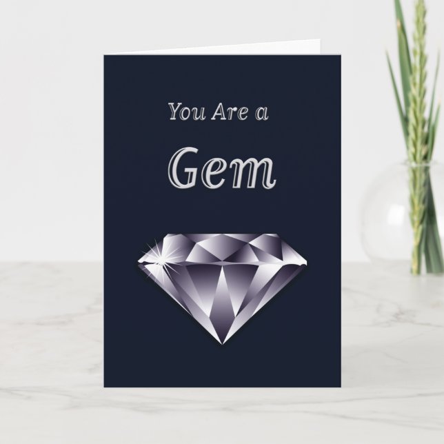 You Are a Gem Thank You Card (Front)