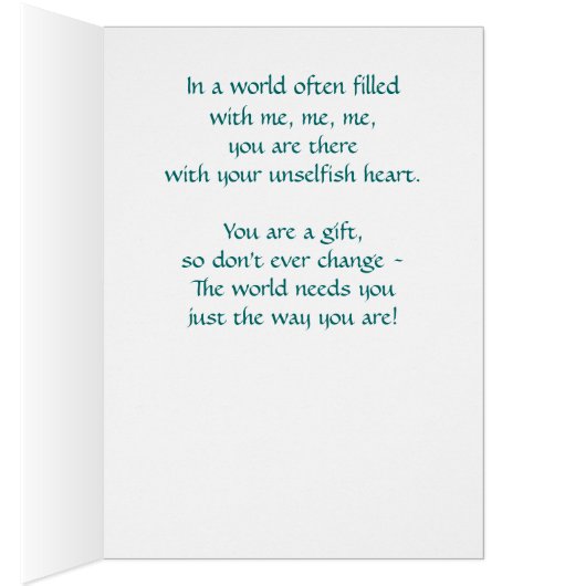 You are a gift (Inside (Right))