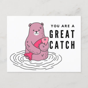 You Are a Great Catch funny love anniversary  card