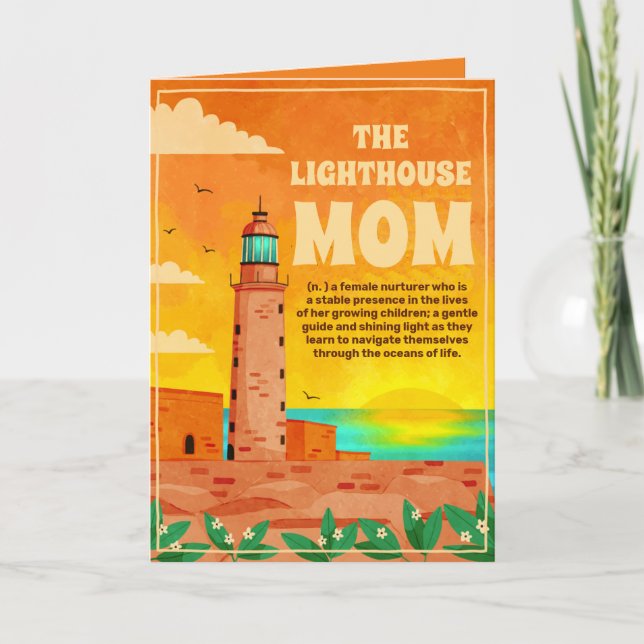 You are a lighthouse mom Mother's Day Personalized Card (Front)