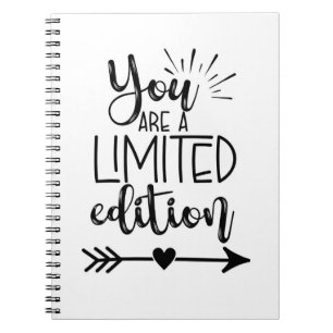 you are a limited edition milestone birthday card notebook