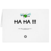 YOU ARE A LOSER CARD (Back Horizontal)