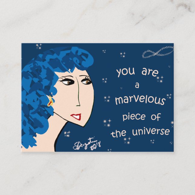YOU ARE A MARVELOUS PIECE OF THE UNIVERSE BUSINESS CARD (Front)