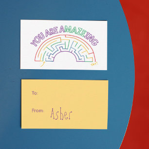 You Are A-Maze-Ing Valentine Note Card