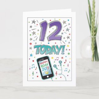 YOU ARE A "PRE-TEEN" AND "12 YEARS OLD" CARD