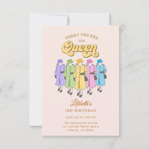 You are a Queen Birthday Jubilee Invitation