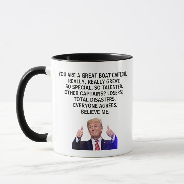 You are a Really Great Boat Captain,Really,Trump  Mug (Left)