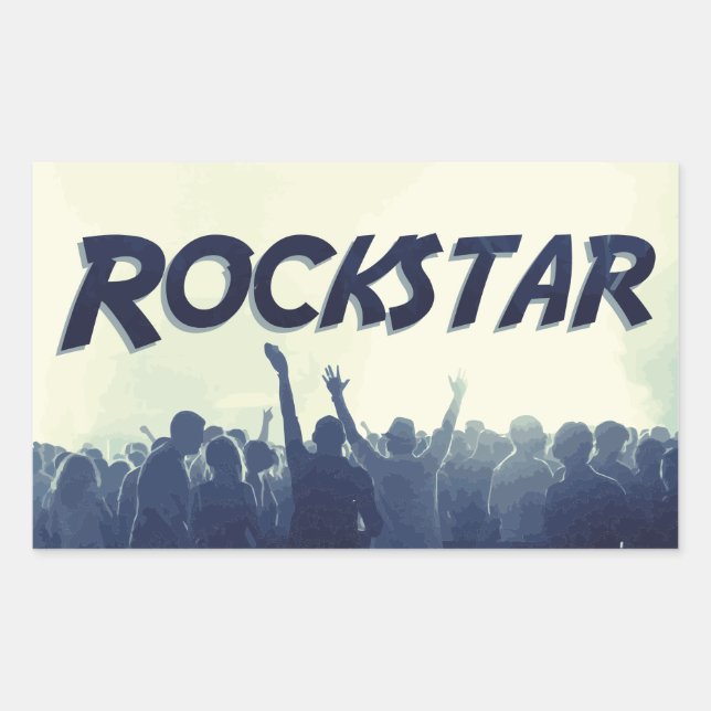 You are a Rockstar! Rectangular Sticker (Front)