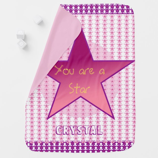 You Are A Star Personalize  Baby Blanket (In Situ)