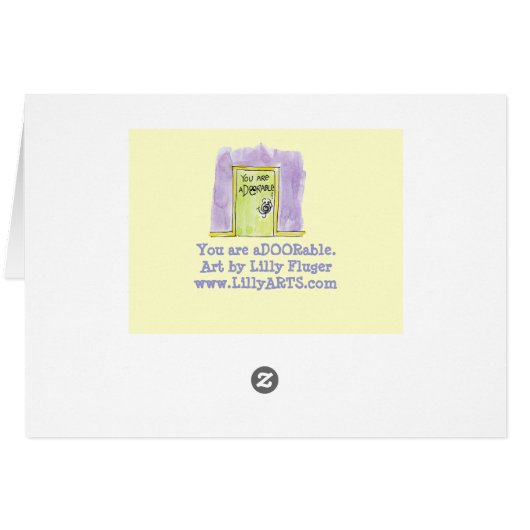 You are aDOORable cartoon (Back Horizontal)