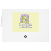 You are aDOORable cartoon Cards (Back Horizontal)
