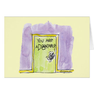 You are aDOORable cartoon Cards