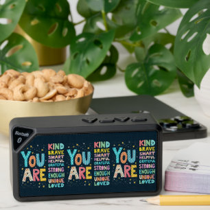 You Are Affirmations Bright Hand Lettering Bluetooth Speaker
