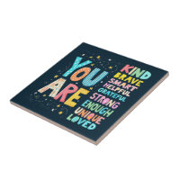 You Are Affirmations Bright Hand Lettering