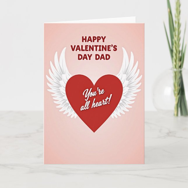 You Are All Heart Dad Love Card (Front)