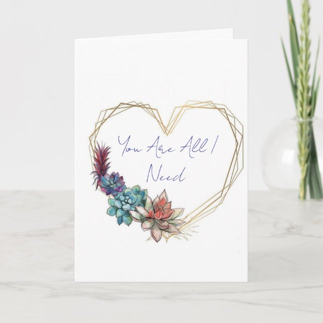 you are all I need Card (Front)