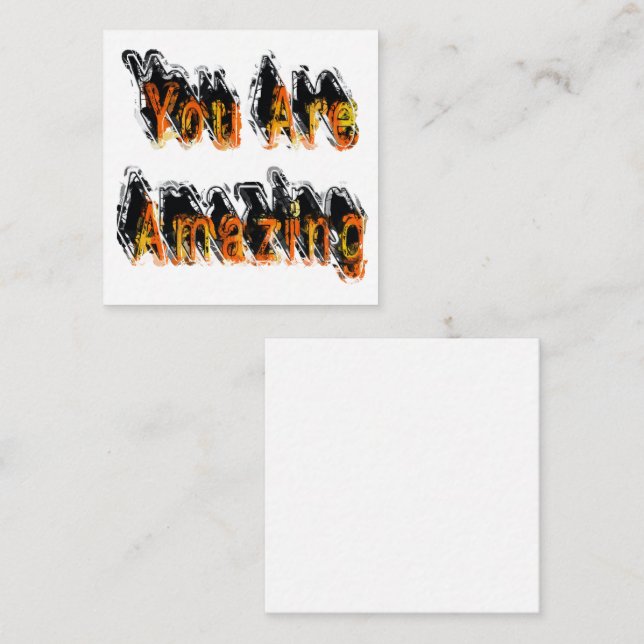 You Are Amazing Abstract Note Card (Front/Back)